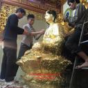 Qui trình dát vàng tượng thờ chuẩn bền vĩnh viễn.