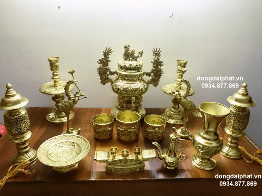 Bộ đỉnh đồng đại phát cao 52 cm