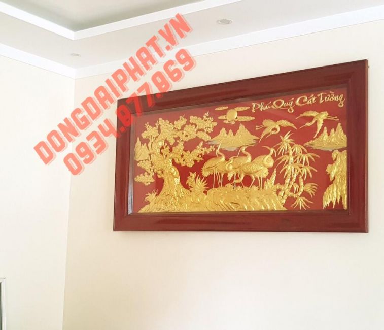 tranh dát vàng 24k siêu đẹp tại Hồ Chí Minh