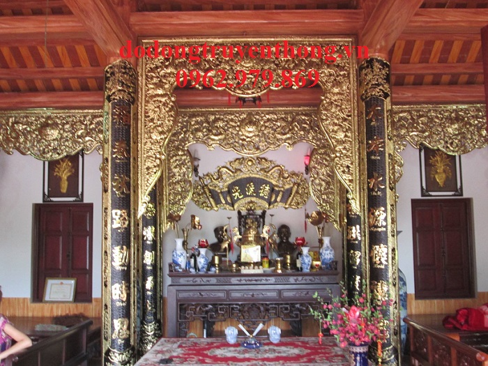 cuavongbangdong cửa võng bằng đồng trang trí nhà thờ họ
