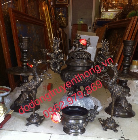 do-dong-dai-phat đồ thờ cúng dapha hun màu giả cổ