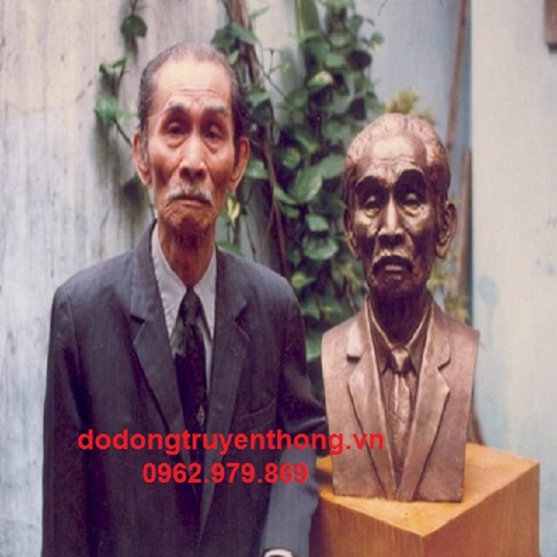 tạc tượng đồng chân dung uy tín nhận đúc tượng bán thân bằng đồng