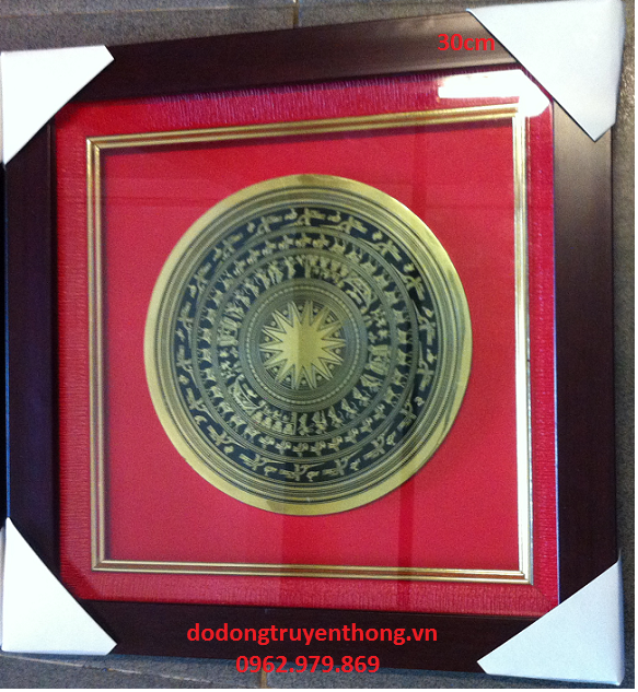 tranh mặt trống đồng tặng khách hàng tranh mặt trống đồng 30 cm tặng khách hàng